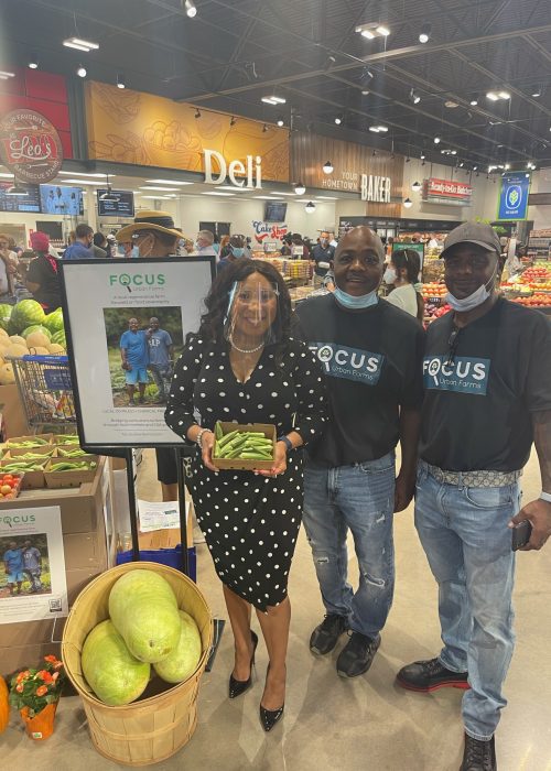 Rep. Ajay Pittman, member of the Agriculture committee featured with Black Farmers at the homeland grand opening.