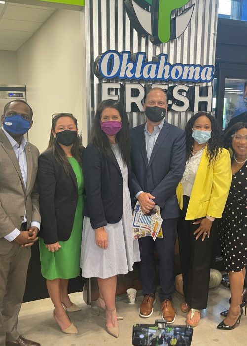 Elected Officials pictured at the Grand Opening of the Homeland Grocery Store in NEOKC.