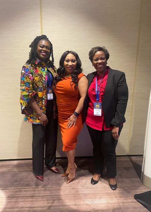 Representative Ajay Pittman who moderated a discussion about sickle cell and cardiovascular disease pictured with some of the panelist.