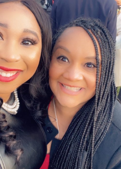 Congresswomen Nikema Williams (GA) with Representative Ajay Pittman at the Whitehouse.